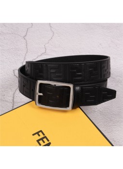 Fen.di FF Leather Belt 35mm Pin Buckle High